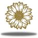 Gracie Oaks Nanke Sunflower Bloom Wall Décor Metal in Yellow | 8 H x 8 W x 0.0125 D in | Wayfair 59732E4156AF42CE86A76568DA8110F0