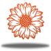Gracie Oaks Nanke Sunflower Bloom Wall Décor Metal in Orange | 18 H x 18 W x 0.0125 D in | Wayfair 8E677579F9AD4EECBE96EA1393601365