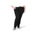 Plus Size Women's Relaxed Fit Straight Leg Jean by Lee in Black (Size 30 W)