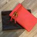 Gucci Bags | Gucci Red Clutch With Bamboo Tassles Pebbled Leather | Color: Red | Size: 10.25” X 6.25”