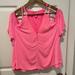 Lilly Pulitzer Tops | Lilly Pulitzer Hot Pink Xs Party Shirt Casual | Color: Pink | Size: Xs