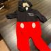 Disney One Pieces | Mickey Mouse Onesie/Costume | Color: Black/Red | Size: 6-9mb