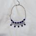 J. Crew Jewelry | J. Crew Goldtone Navy Blue/Mint Rhinestone Statement Necklace | Color: Blue/Gold | Size: Os