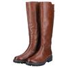 Stiefel REMONTE, Damen, Gr. 42, Normalschaft, braun, Leder, klassisch, Schuhe, Blockabsatz, Businesschuh, Langschaftstiefel Innenreißverschluss