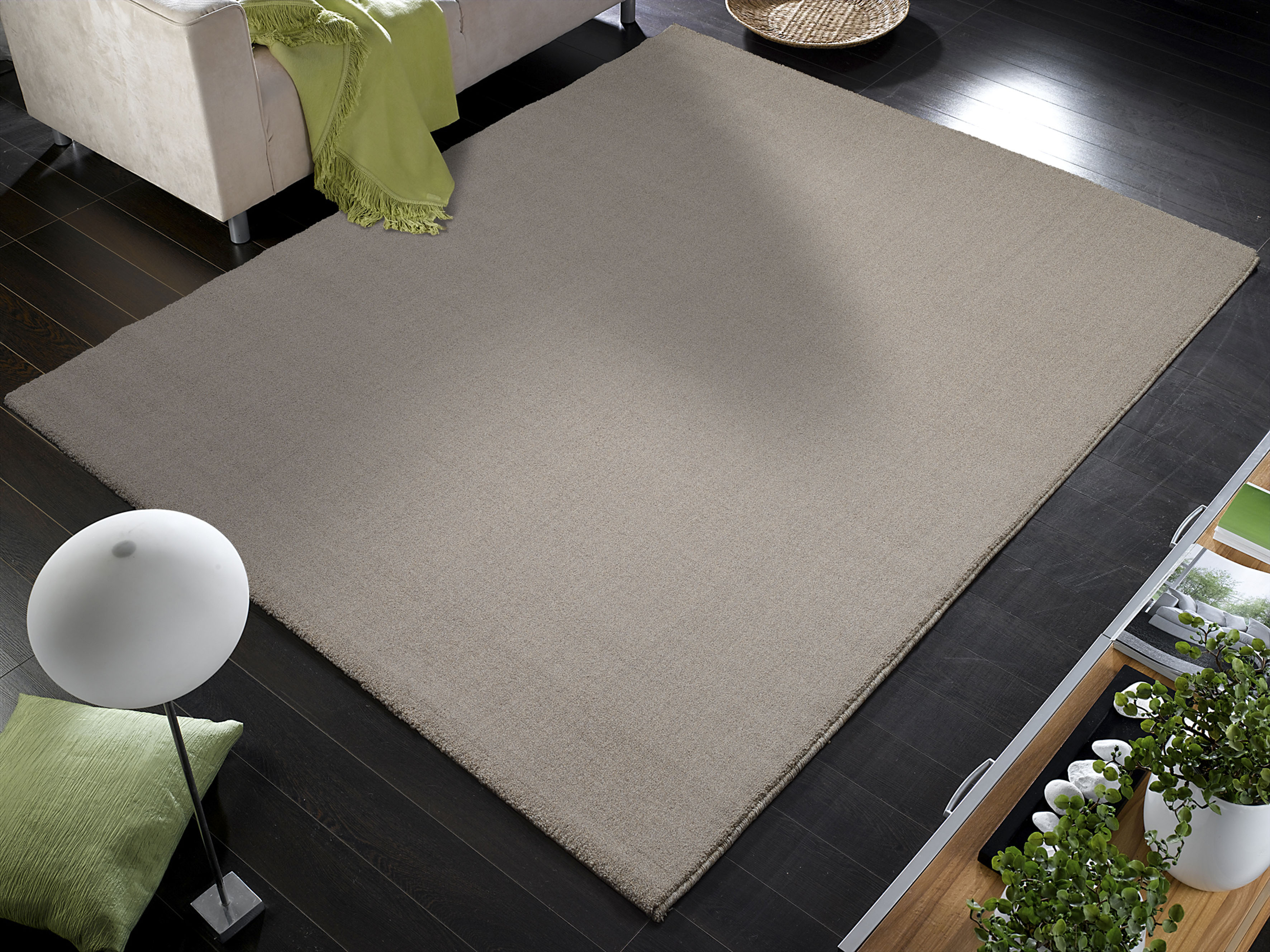 Teppich OCI DIE TEPPICHMARKE "MELIRA", beige (beige, braun), B:160cm H:13mm L:230cm, Polypropylen, Teppiche, robuster strapazierfähiger dichter Kurzflor, Wohnzimmer Image