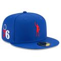 Men's New Era x Compound Royal Philadelphia 76ers Play For Change 59FIFTY Fitted Hat