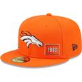 Men's New Era Orange Denver Broncos Identity 59FIFTY Fitted Hat