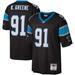 Men's Mitchell & Ness Kevin Greene Black Carolina Panthers Big Tall 1996 Retired Player Replica Jersey