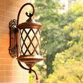 Mengjay Retro Wall Lamp Pineapple, Waterproof Aluminum Outdoor Wall Lamp, Vintage E27 Creative Glass Wall Light, Perfect for Garden Courtyard Balcony