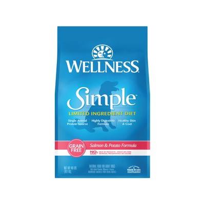 Wellness Simple Limited Ingredient Diet Grain-Free Salmon & Potato Formula Natural Dry Dog Food, 40-lb bag