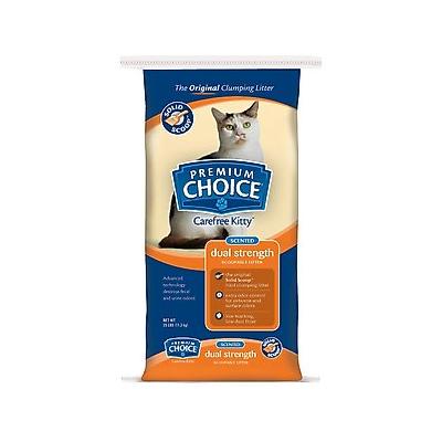 Premium Choice Carefree Kitty Dual Odor Eliminator Cat Litter, 25-lb