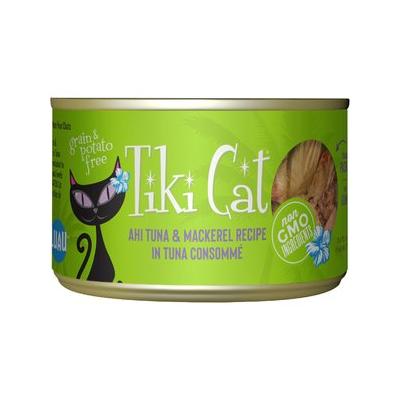 Tiki Cat Ahi Tuna & Mackerel Canned Cat Food, 6-oz, case of 8