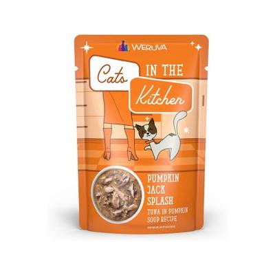 Weruva Cats in the Kitchen Pumpkin Jack Splash Tuna in Pumpkin Soup Grain-Free Cat Food Pouches, 3-oz pouch, case of 12