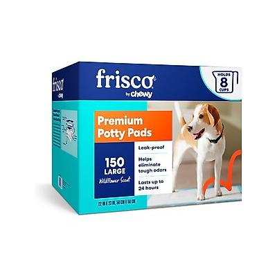 Frisco Large Premium Dog Training & Potty Pads, 22 x 23-in, Scented, 150 count