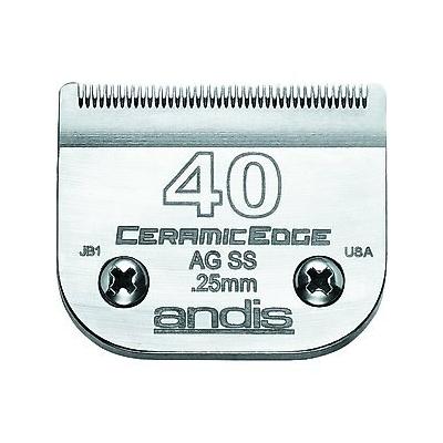 "Andis CeramicEdge Replacement Clipper Blade, #40SS, 1/100"" - 0.25 mm"