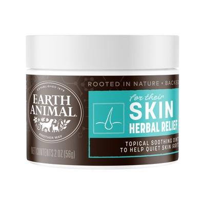 Earth Animal Apothecary for Their Skin Herbal Relief Natural Grooming Balm Soothing Nose, Paw, & Skin Ointment for Dogs & Cats, 2-oz jar