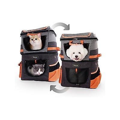 Ibiyaya Two-Tier Dog & Cat Travel Backpack