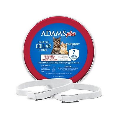 Adams Plus Flea & Tick Breakaway Collar for Cats, 2 count (7-mos. supply)
