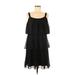 S.L. Fashions Casual Dress - Midi: Black Dresses - Women's Size 6