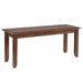 "Sunset Trading Simply Brook 6 Piece 72"" Rectangular Extendable Table Dining Set with Bench in Amish Brown - Sunset Trading DLU-BR4272-C85-BNC80AM6P"