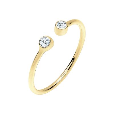 Elli DIAMONDS Offen Statement Diamant 0.06 ct. 375 Gelbgold 54 Damen Image