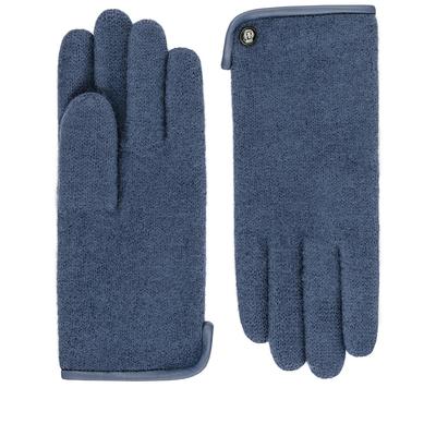 ROECKL - Handschuhe Damen Wolle Leder-Paspel Jeans