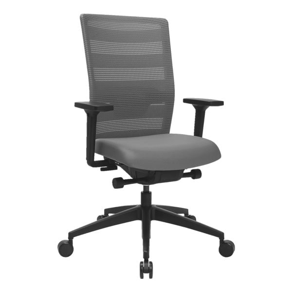 Topstar Bürodrehstuhl »Sitness AirWork« inkl. Armlehnen grau, 63 cm