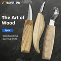Ensemble d'outils à main de coupe en bois ciseau à main bricolage puce de couteau en bois opaque