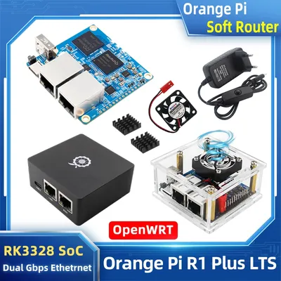 Orange Pi-Routeur souple R1 Plus LTS Rockchip RK3328 1 Go de RAM Run OpenWRT OS Android 9