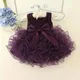 Vêtements de baptême en tulle pour bébés filles costume perlé pour enfants vêtements éducatifs