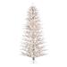 Vickerman 9' x 53" Flocked Slim Pistol Pine Artificial Pre-lit Christmas Tree, Warm White 3mm LED Wide Angle Lights.