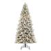 Vickerman 6.5' x 42" Flocked Jackson Pine Artificial Pre-Lit Christmas Tree, Dura-Lit® Warm White Mini Lights.