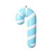 Vickerman 11" Baby Blue Candy Cane Ornament.