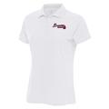 Women's Antigua White Atlanta Braves Logo Legacy Pique Polo