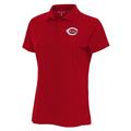 Women's Antigua Red Cincinnati Reds Logo Legacy Pique Polo