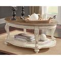 Signature Design by Ashley Realyn 2 Piece Coffee Table Set Wood in Brown/White | Wayfair PKG008637