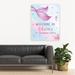 East Urban Home Custom Birthday Welcome Sign Large Canvas Welcome Sign For Birthday Party, 16 X 20 Inches, Mermaid Birthday Theme | Wayfair