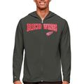 Men's Antigua Charcoal Detroit Red Wings Legacy Full-Zip Hoodie