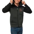 Men's Antigua Black/Charcoal Arizona Coyotes Protect Full-Zip Hoodie