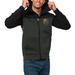 Men's Antigua Black/Charcoal Vegas Golden Knights Protect Full-Zip Hoodie