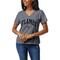 Women's League Collegiate Wear Heather Gray Liberty Flames Intramural Boyfriend V-Neck T-Shirt