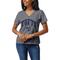 Women's League Collegiate Wear Heather Gray Tufts University Jumbos Intramural Boyfriend V-Neck T-Shirt