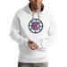 Men's Antigua White LA Clippers Team Logo Victory Pullover Hoodie