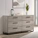 Loon Peak® Charlidh 6 Drawer 64" W Double Dresser Wood in Brown/Gray | 35.8 H x 64 W x 17.8 D in | Wayfair 6EEDBD14F4D948D5A25BC9F7DFD30B0C