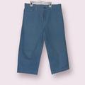 Levi's Jeans | Levi’s 577 Wide Leg Crop Blue Jeans Size Women 12 | Color: Blue | Size: 12