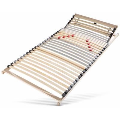 Lattenrost BECO "Maxi Flex LR-K", braun (naturfarbig, foliert), B:90cm H:7,5cm L:200cm, Lattenroste, 7 Zonen, mit Härteverstellung Image