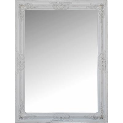Wandspiegel "Xub", weiß, B:68cm H:82cm T:7cm, Glas, MYFLAIR MÖBEL & ACCESSOIRES, Spiegel, weiß, rechteckig, Rahmen mit Antik-Finish, Spiegel mit Facettenschliff Image