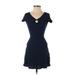 Hollister Casual Dress - Mini: Blue Dresses - Women's Size X-Small