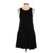 Socialite Casual Dress - A-Line: Black Solid Dresses - Women's Size Small