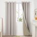 Wade Logan® Lythrodontas Faux Linen Total Blackout Curtain Panels Polyester in Gray | 108 H x 52 W in | Wayfair 6C2677FA4D6641AC82DB9836D0FB637E